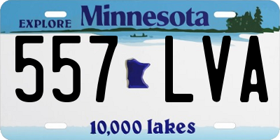 MN license plate 557LVA