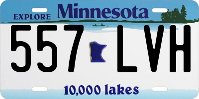 MN license plate 557LVH