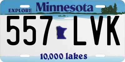 MN license plate 557LVK