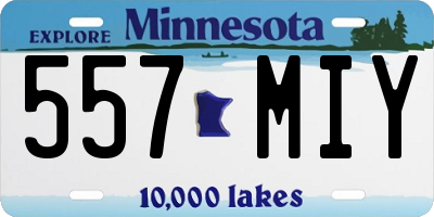 MN license plate 557MIY