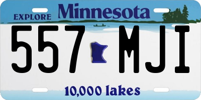 MN license plate 557MJI
