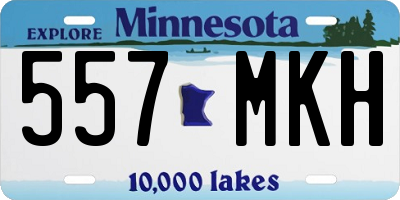 MN license plate 557MKH