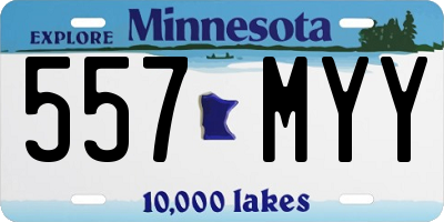 MN license plate 557MYY