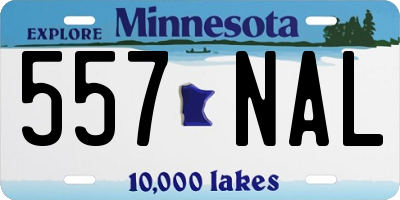 MN license plate 557NAL