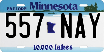MN license plate 557NAY