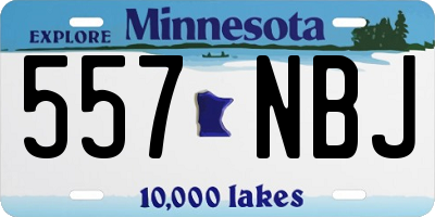 MN license plate 557NBJ