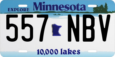 MN license plate 557NBV