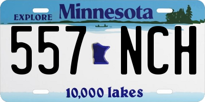 MN license plate 557NCH