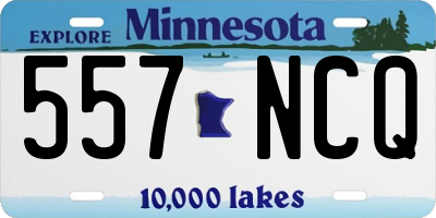 MN license plate 557NCQ