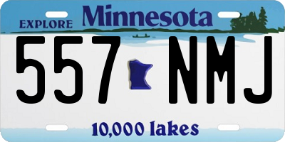 MN license plate 557NMJ