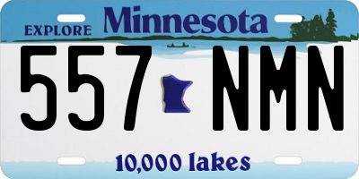 MN license plate 557NMN