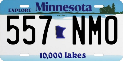 MN license plate 557NMO