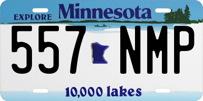 MN license plate 557NMP