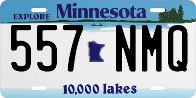 MN license plate 557NMQ