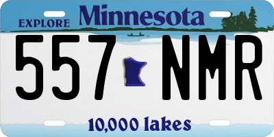 MN license plate 557NMR