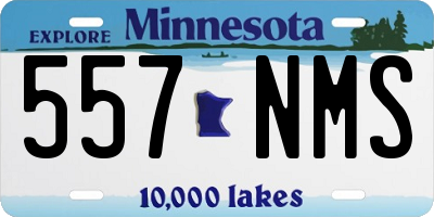 MN license plate 557NMS