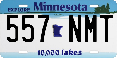 MN license plate 557NMT