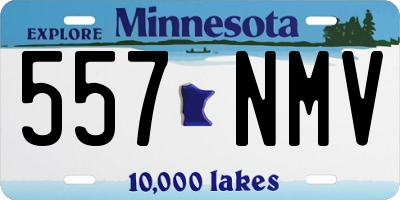 MN license plate 557NMV