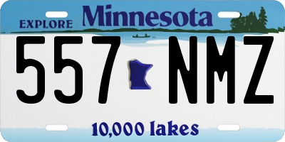 MN license plate 557NMZ