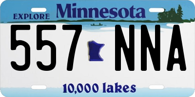 MN license plate 557NNA