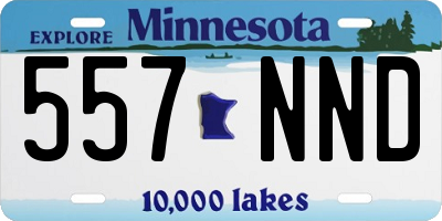 MN license plate 557NND