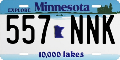 MN license plate 557NNK