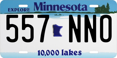 MN license plate 557NNO