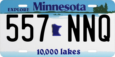 MN license plate 557NNQ