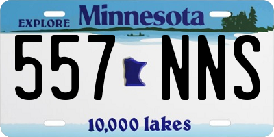 MN license plate 557NNS