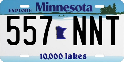 MN license plate 557NNT