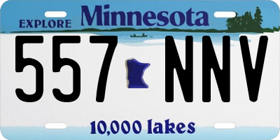 MN license plate 557NNV