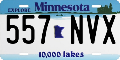 MN license plate 557NVX