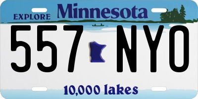 MN license plate 557NYO