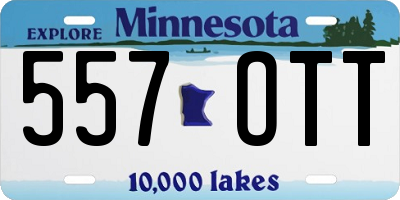 MN license plate 557OTT