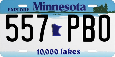 MN license plate 557PBO