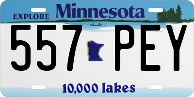 MN license plate 557PEY