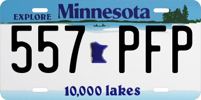 MN license plate 557PFP