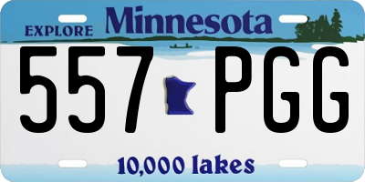 MN license plate 557PGG