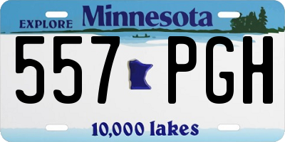 MN license plate 557PGH