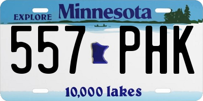 MN license plate 557PHK