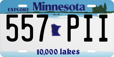 MN license plate 557PII
