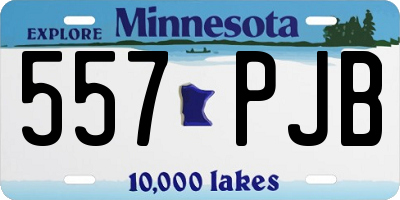 MN license plate 557PJB