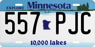 MN license plate 557PJC