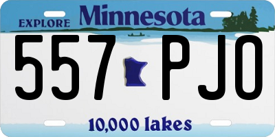 MN license plate 557PJO