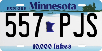 MN license plate 557PJS