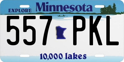 MN license plate 557PKL