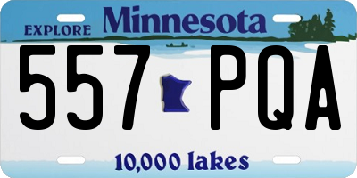 MN license plate 557PQA
