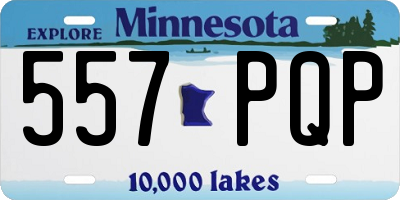 MN license plate 557PQP