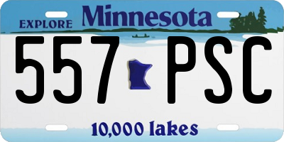 MN license plate 557PSC
