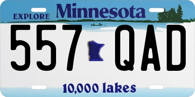 MN license plate 557QAD